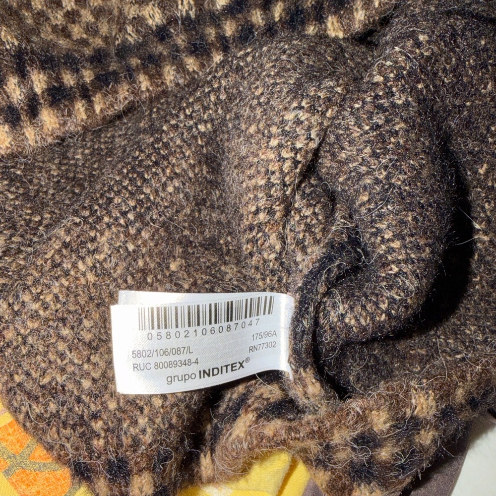 Zara checkered knit bomber jacket - Picture 8 of 8
